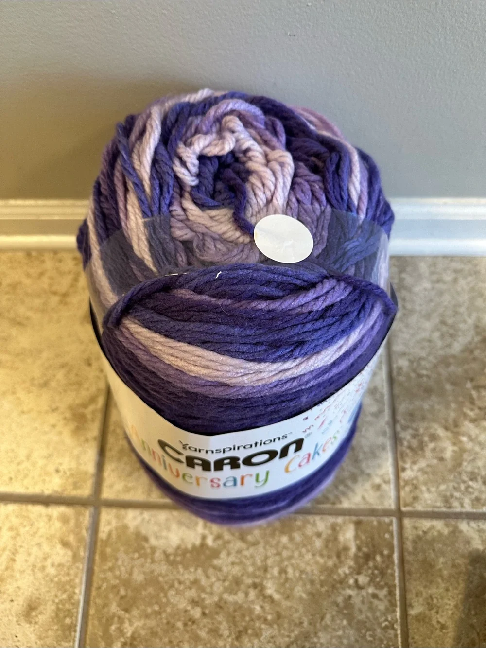 Caron Anniversary Cakes Grape Yarn 35.3 Oz. 1000g - Brand New